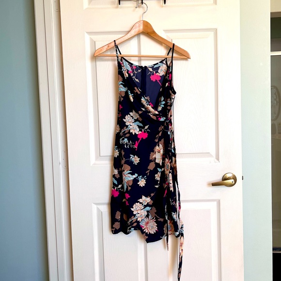 Dresses Floral Navy Wrap Dress Poshmark
